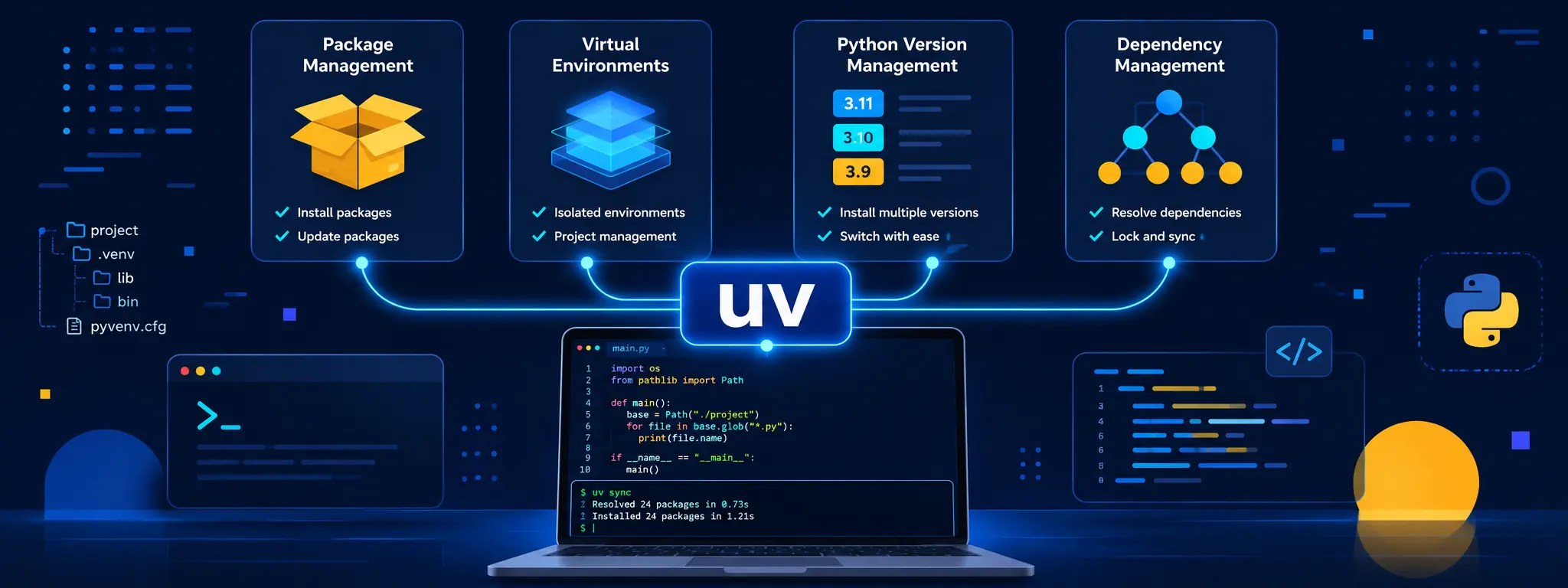 uv modern Python package manager workflow